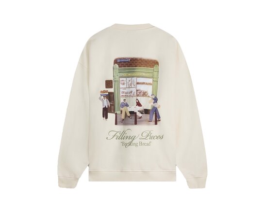 Filling Pieces Clothing Bakery Crewneck Antique White 501286