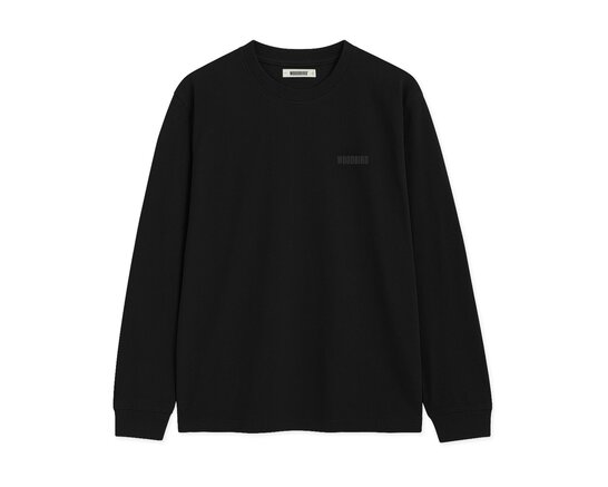 Woodbird WBBaine LS Tee Black 2616 418
