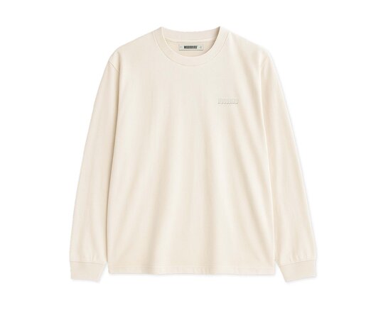 Woodbird WBBaine LS Tee Off White 2616 418
