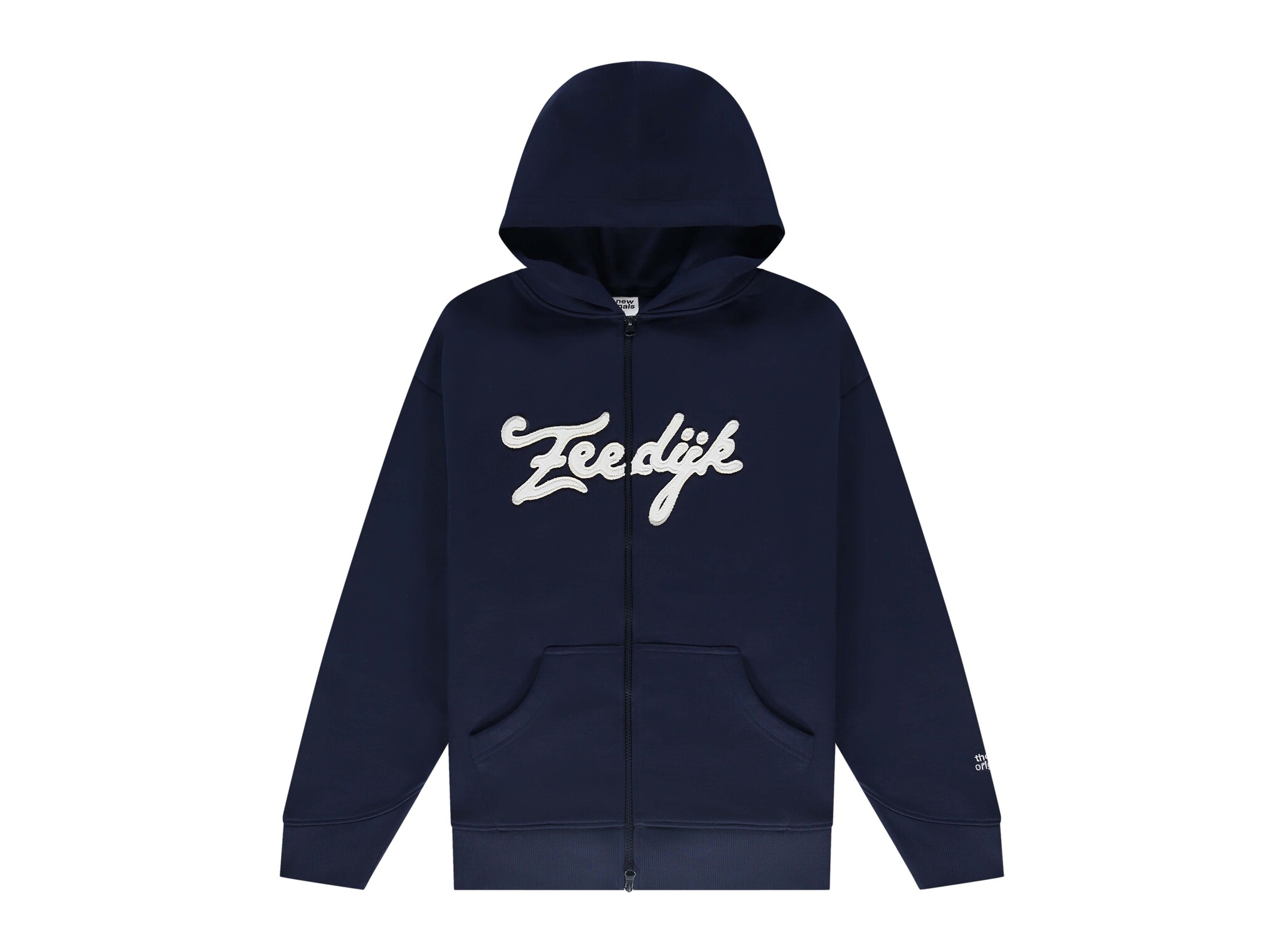The New Originals Zeedijk Zip Up Hoodie Patriot Blue TNO465