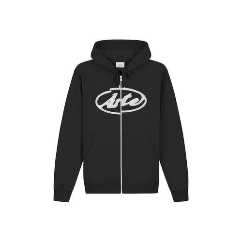 Circle Logo Zip Hoodie Black SS26 146HJ