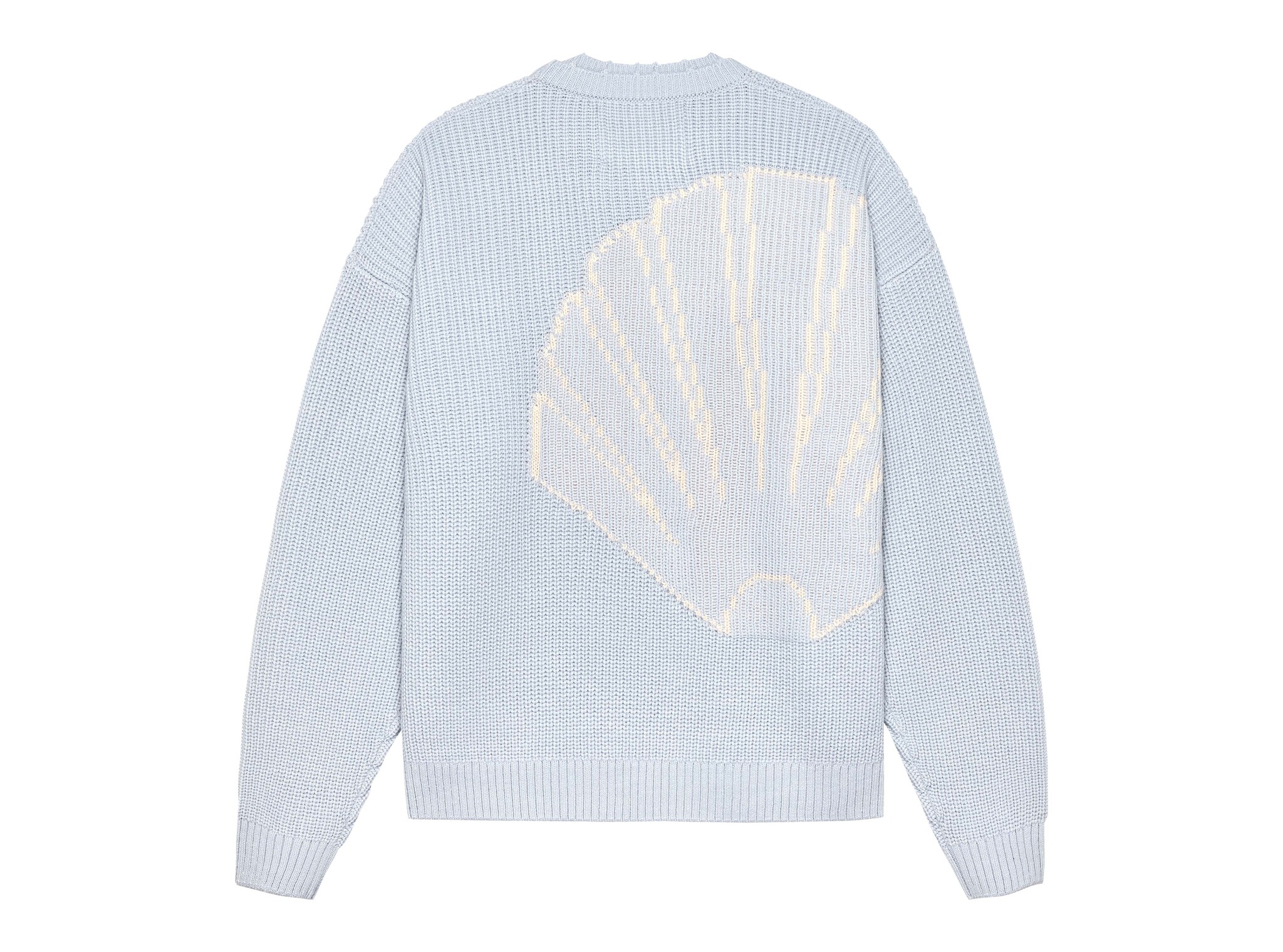 New Amsterdam Surf Association Big Logo Crewneck Baby Blue Ecru 2601032002