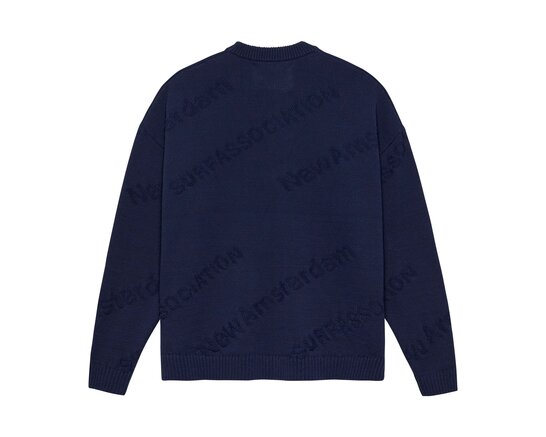 New Amsterdam Surf Association Logo Jacquard Crewneck Night 2601033002