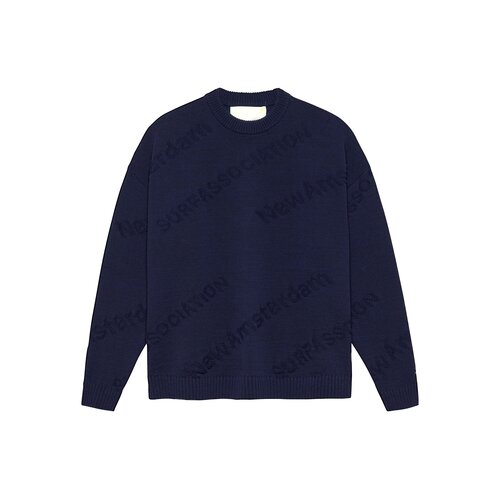 Logo Jacquard Crewneck Night 2601033002