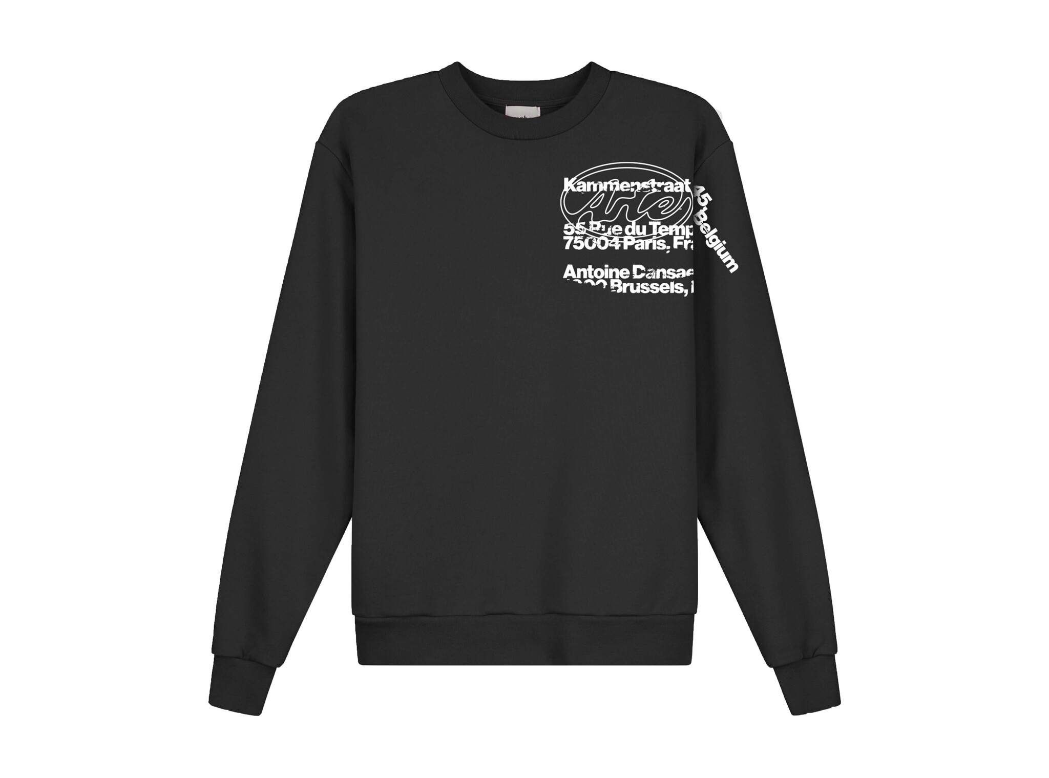 Arte Antwerp Address Crewneck Black SS26 160C