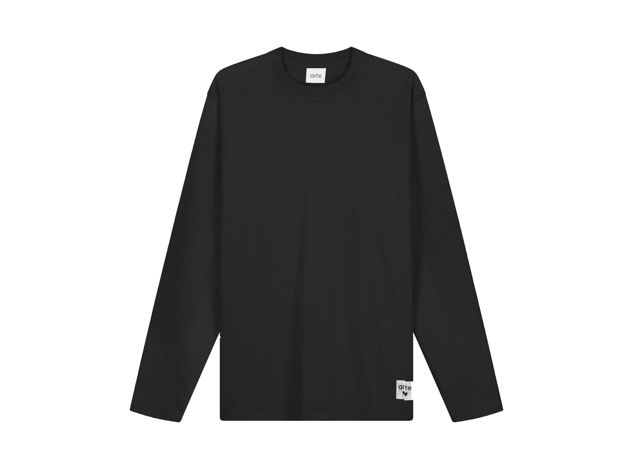 Arte Antwerp Reversible Label Longsleeve Black SS26 192LS