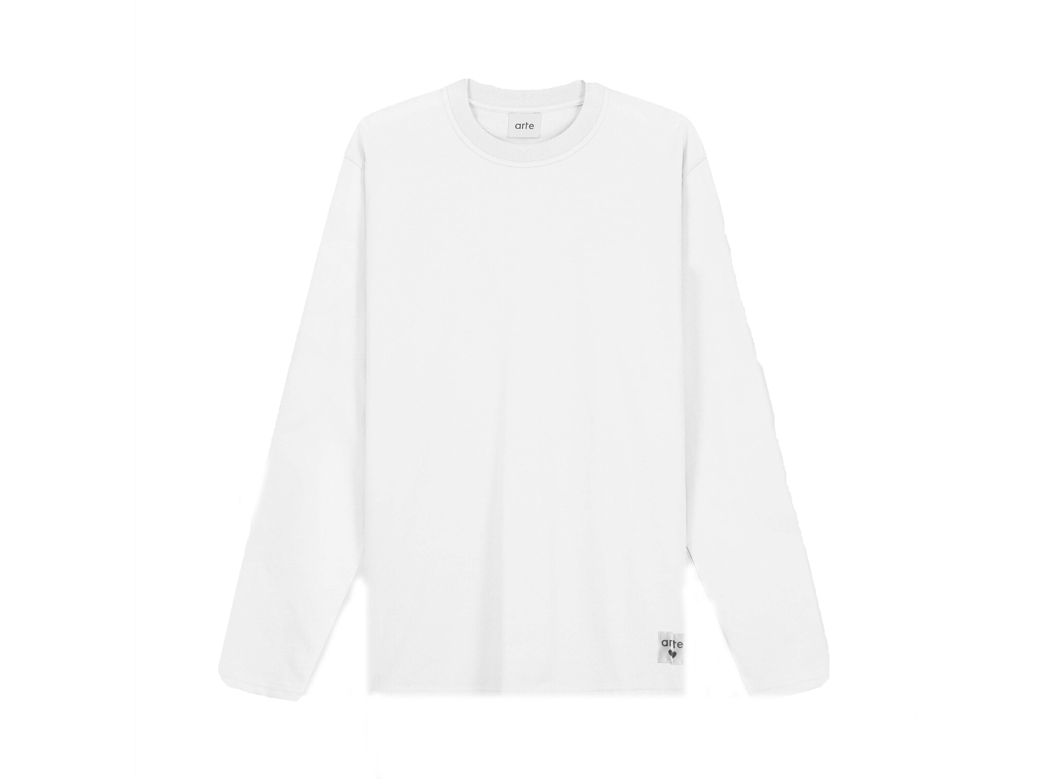 Arte Antwerp Reversible Label Longsleeve White SS26 192LS