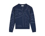 Arte Antwerp Allover Circle Logo Knit Navy SS26 179K