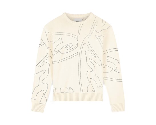 Arte Antwerp Allover Circle Logo Knit Cream SS26 179K