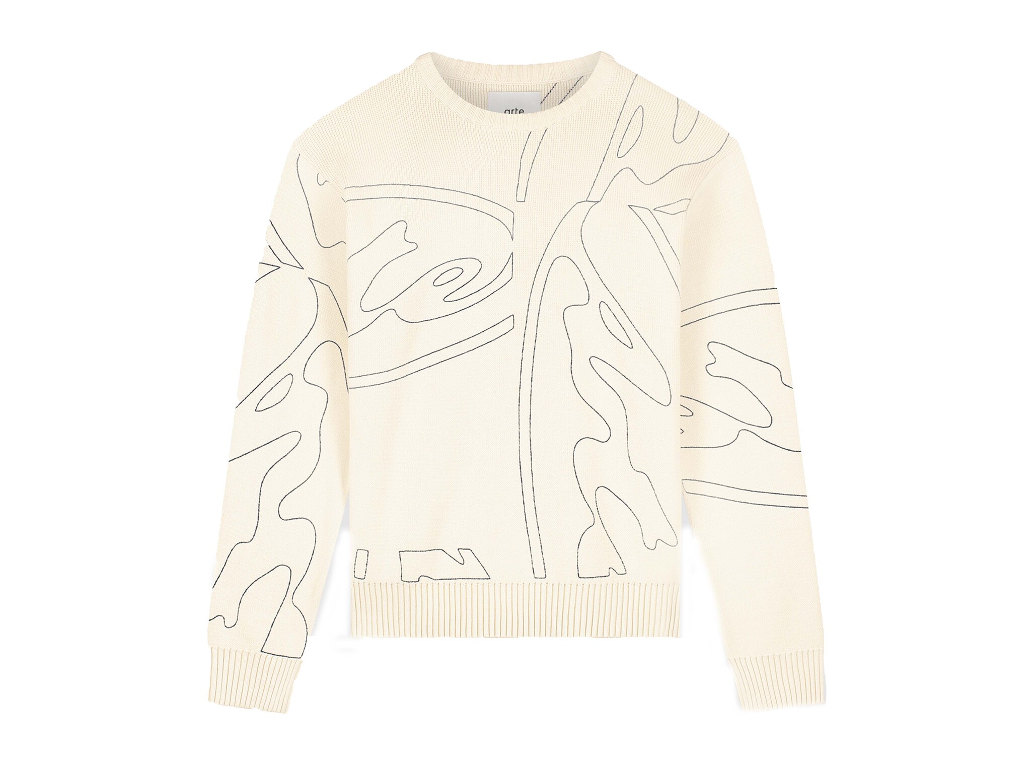 Arte Antwerp Allover Circle Logo Knit Cream SS26 179K