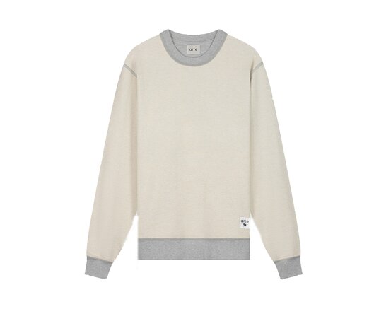 Arte Antwerp Reversible Label Crewneck Grey SS26 191C