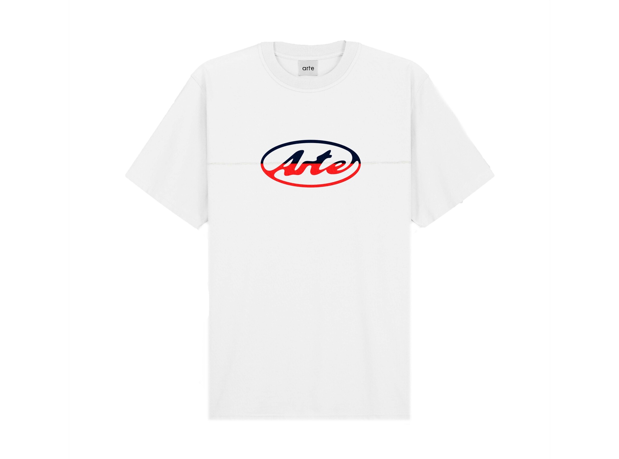 Arte Antwerp Circle Logo Cut Tee White SS26 207