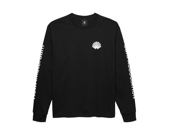 Logo Longsleeve Black White 2501186002 New Amsterdam Surf Association Logo Longsleeve Black White 2501186002