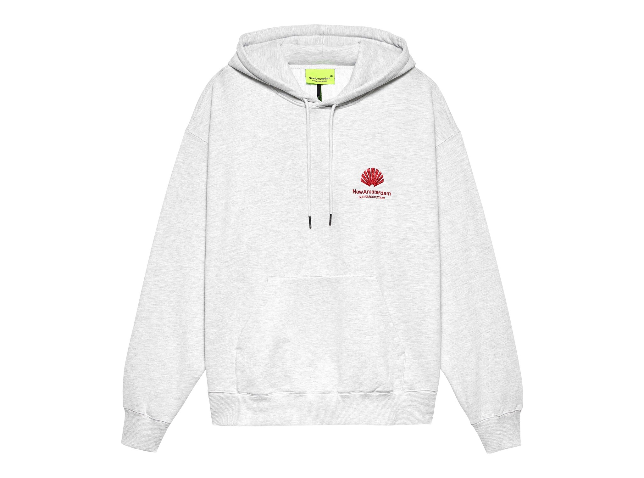 Logo Hoodie Ash Poppy Red 2601117001 New Amsterdam Surf Association Logo Hoodie Ash Poppy Red 2601117001