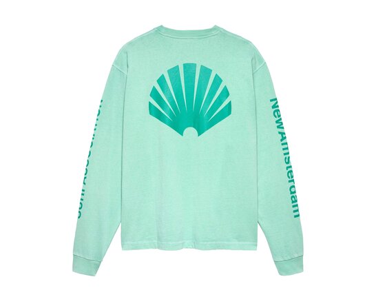 New Amsterdam Surf Association Logo Longsleeve Ocean Wave Sea Green 2601106002