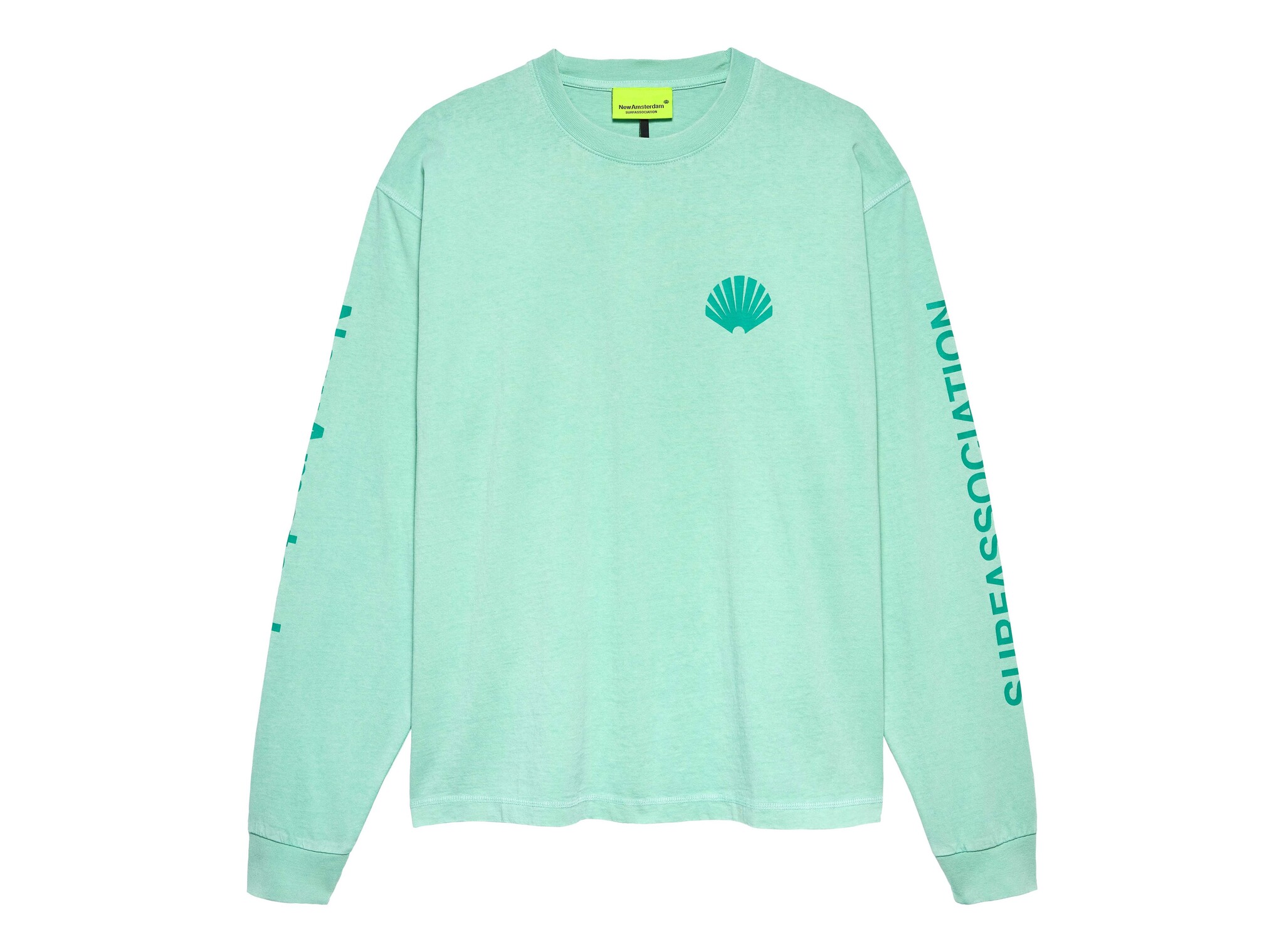 New Amsterdam Surf Association Logo Longsleeve Ocean Wave Sea Green 2601106002