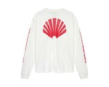 New Amsterdam Surf Association Logo Longsleeve Washed White Deep Red 2601106001