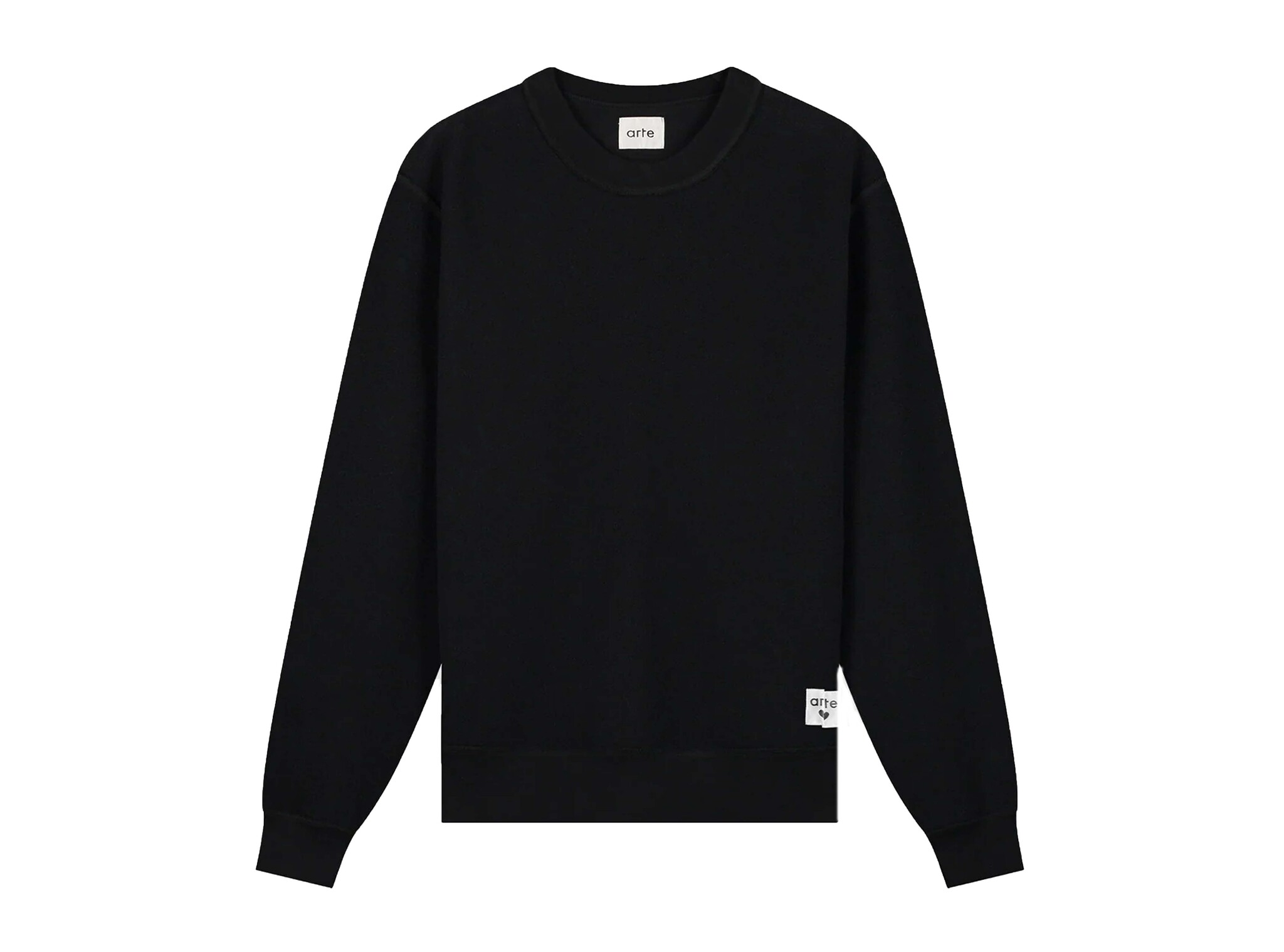 Reversible Label Crewneck Black SS26 191C Arte Antwerp Reversible Label Crewneck Black SS26 191C