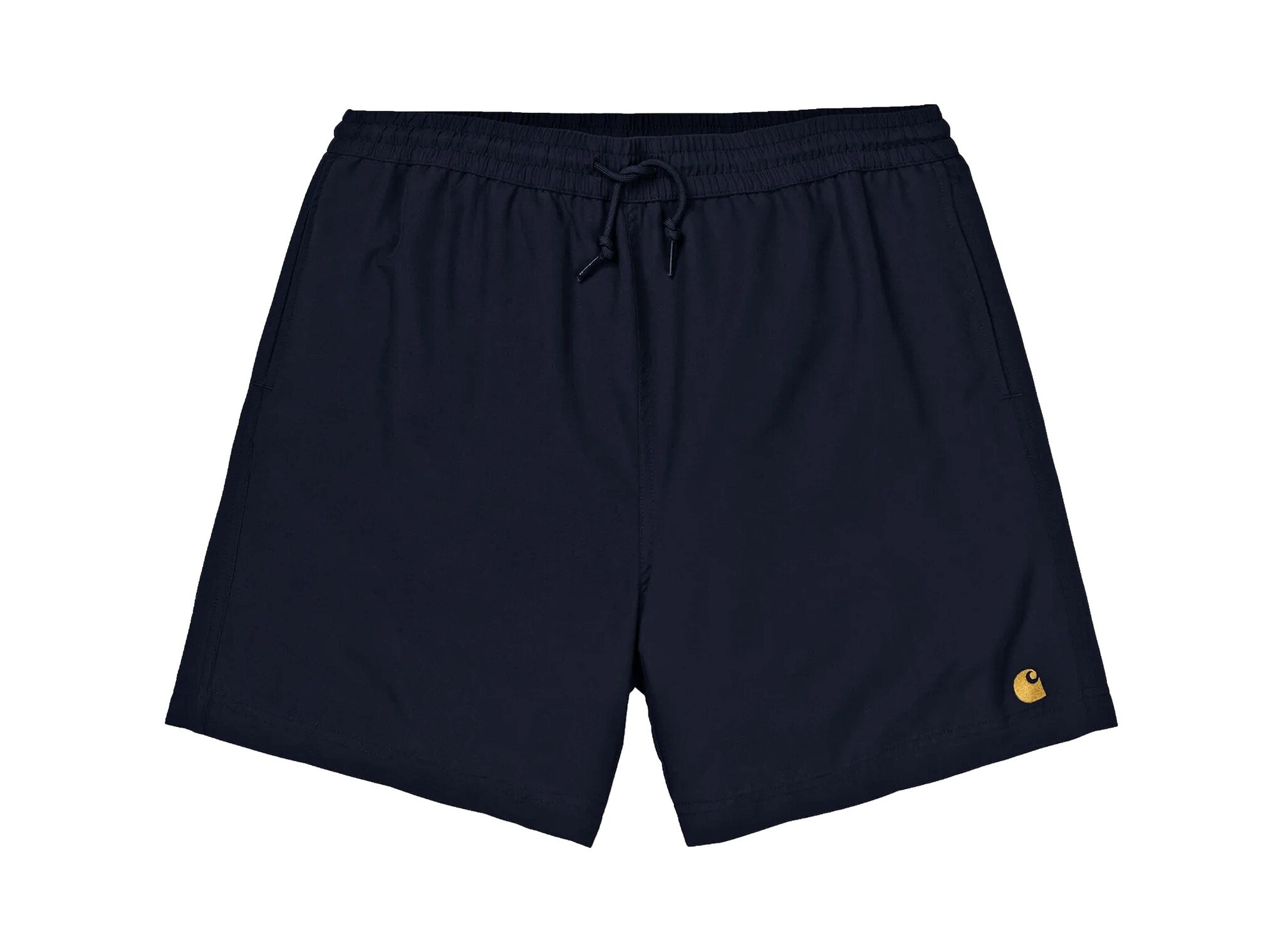 Chase Swim Trunks Dark Navy Gold I035062 95 Carhartt WIP Chase Swim Trunks Dark Navy Gold I035062 95