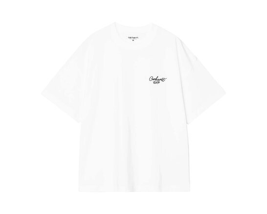 Carhartt WIP SS Signature Script T-shirt White Black I033828 44