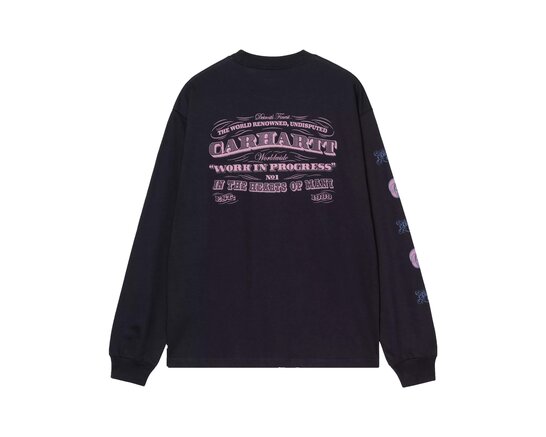 Carhartt WIP L/S 3 One 3 Tee Deep Night I035504 20
