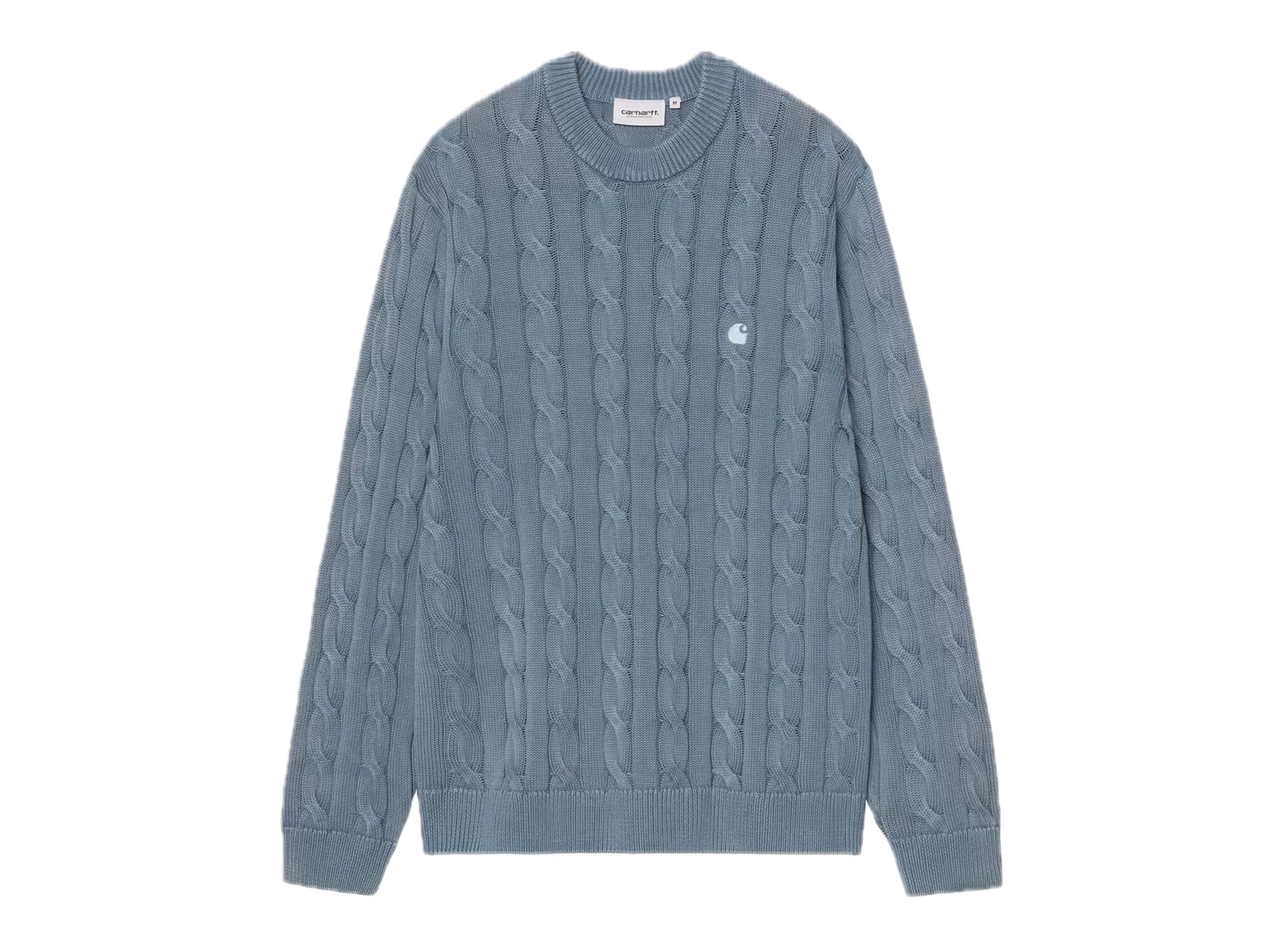 Carhartt WIP Carter Sweater Cozy Blue Garment Dyed I035179.3IT.GD.03
