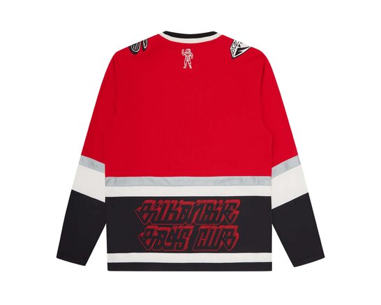 Billionaire Boys Club Applique Astro Hockey Top Black Red B26146