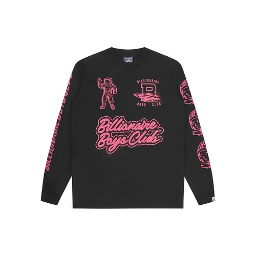 Global Regatta Multi Print LS T-shirt Black B26144