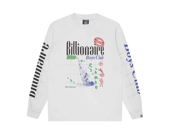 Yachting LS T-shirt White B26145 Billionaire Boys Club Yachting LS T-shirt White B26145