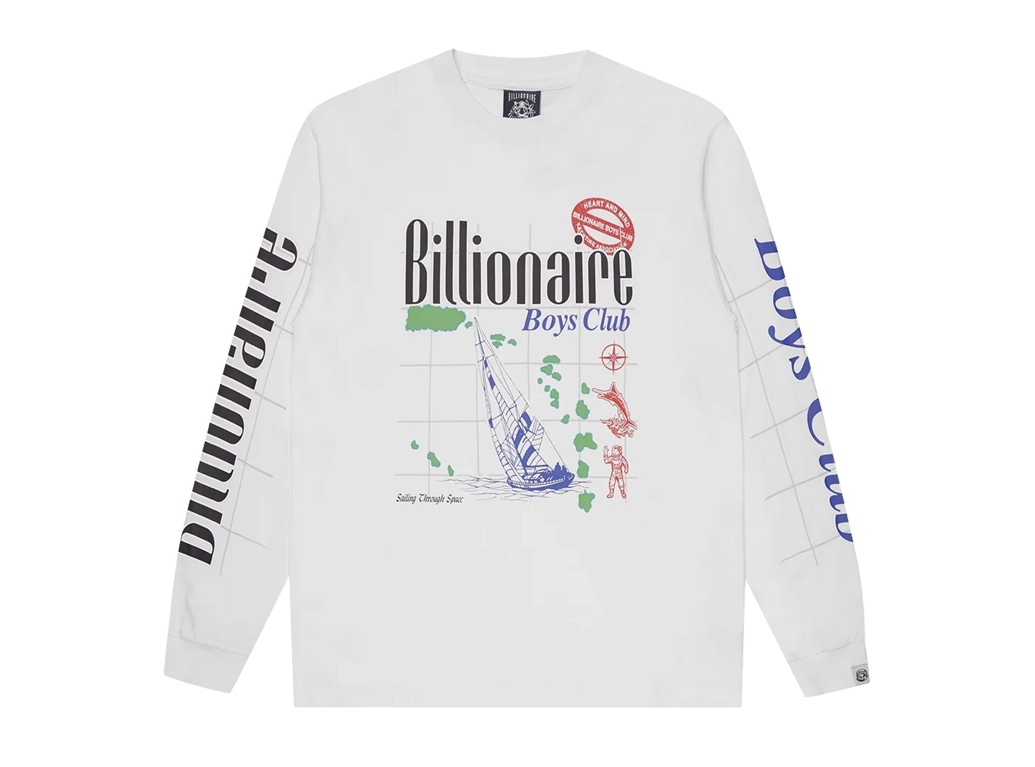 Yachting LS T-shirt White B26145 Billionaire Boys Club Yachting LS T-shirt White B26145