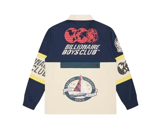 World Regatta Oversized Rugby Shirt Multi B26148 Billionaire Boys Club World Regatta Oversized Rugby Shirt Multi B26148