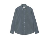 Carhartt WIP L/S Madison Fine Cord Shirt Cozy Blue Wax I030580.3MG.XX.03