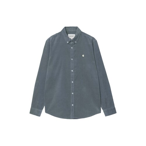 L/S Madison Fine Cordd Shirt Cozy Blue Wax I030580.3MG.XX.03