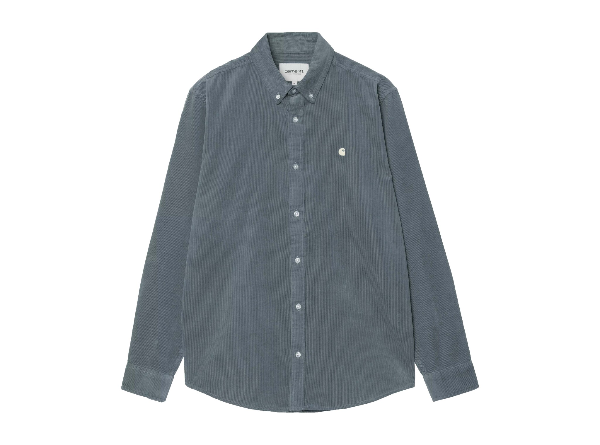 Carhartt WIP L/S Madison Fine Cord Shirt Cozy Blue Wax I030580.3MG.XX.03