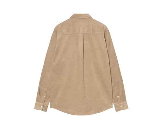 Carhartt WIP L/S Madison Fine Cord Shirt Iroko Wax I030580.3ME.XX.03