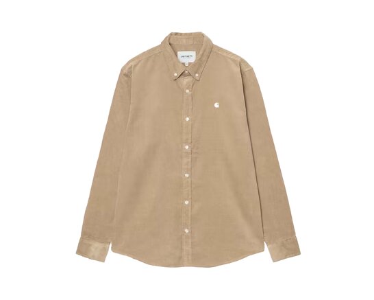 Carhartt WIP L/S Madison Fine Cord Shirt Iroko Wax I030580.3ME.XX.03
