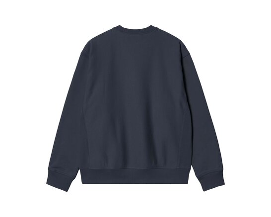 American Script Sweat Deep Night I025475.J0.XX.03 Carhartt WIP American Script Sweat Deep Night I025475.J0.XX.03