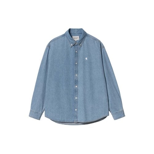 L/S Lucas Shirt Blue Bleached I034525 13
