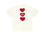 Arbor Antwerp Red Triple Hearts T-shirt  RED-TRI-HEA-TS