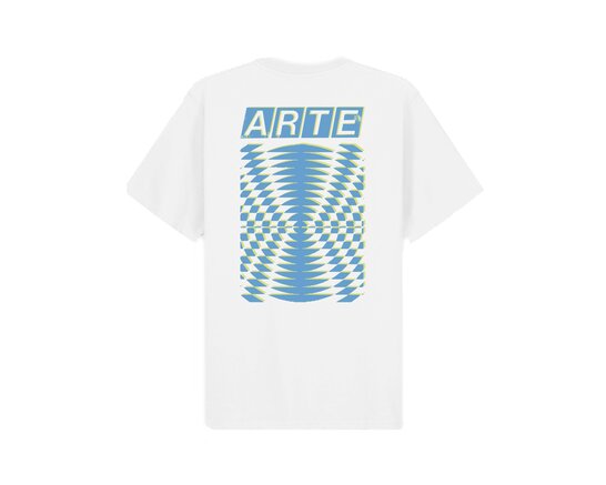 Arte Antwerp Abstract Back Print T-shirt White SS26 139T