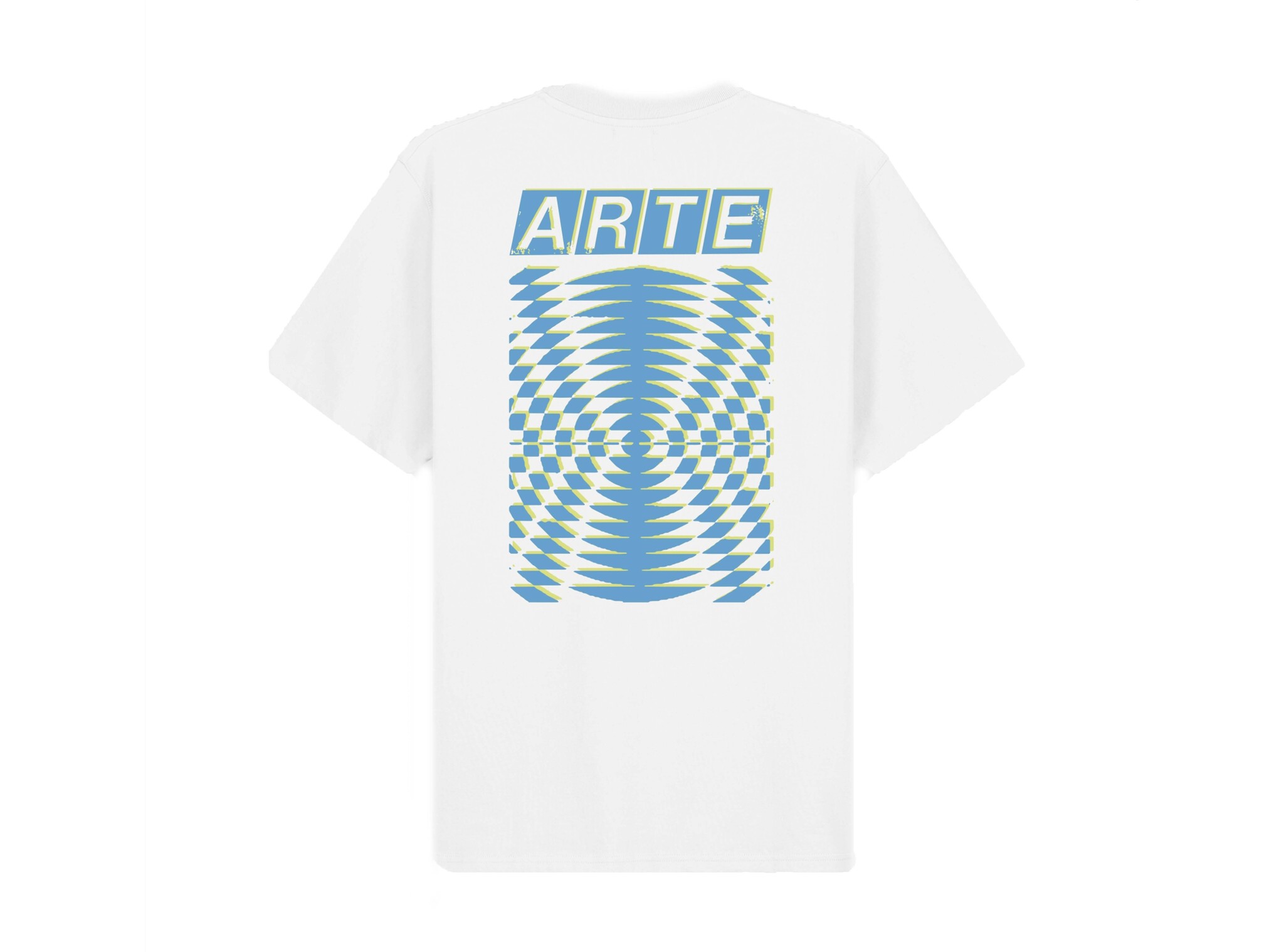 Arte Antwerp Abstract Back Print T-shirt White SS26 139T