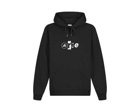 Arte Antwerp Collage Logo Hoodie Black SS26 129H