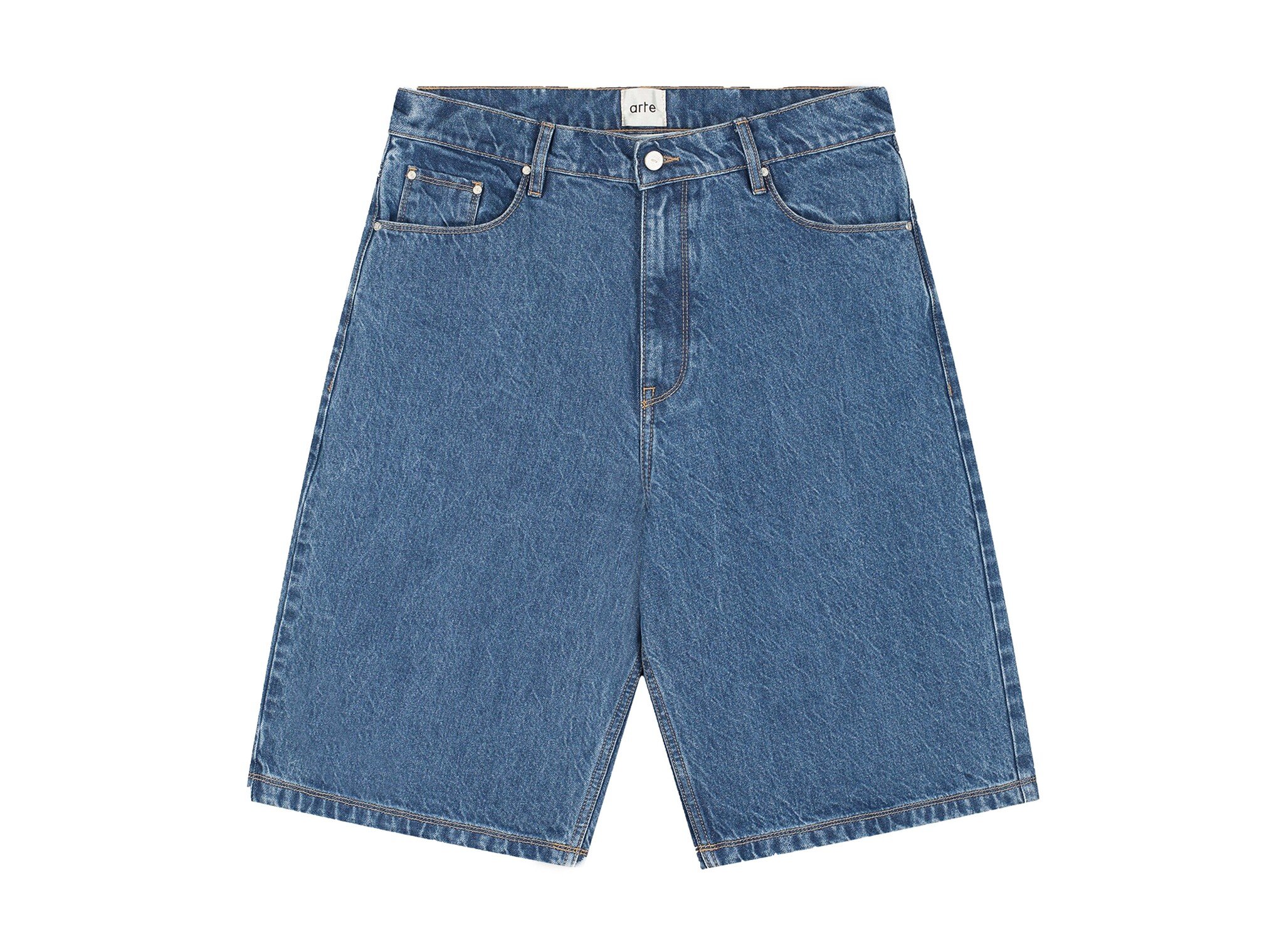 Arte Antwerp Round Pocket Denim Short Raw Denim SS26 070SHO
