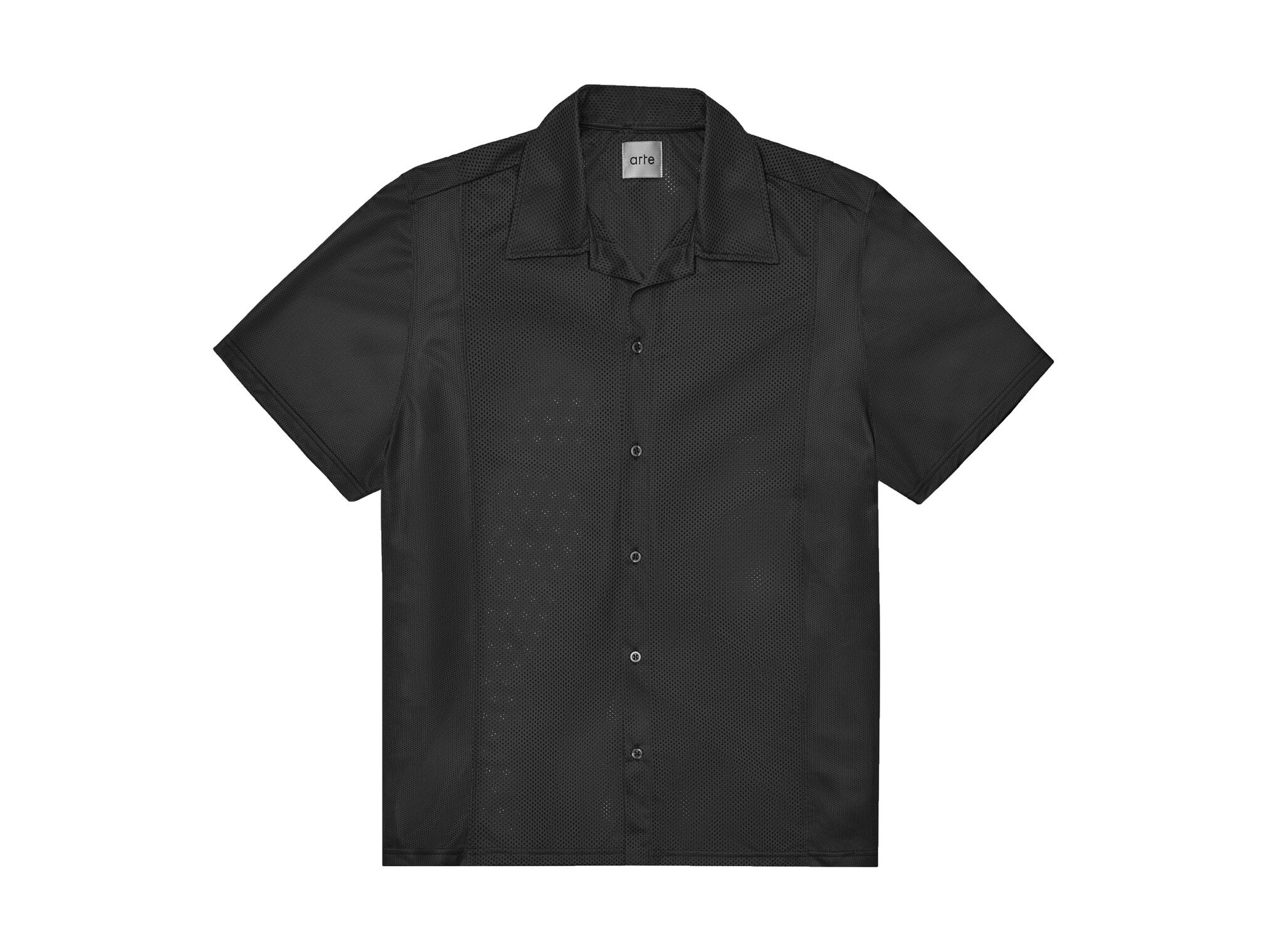 Arte Antwerp Mesh Shirt Black SS26 004S