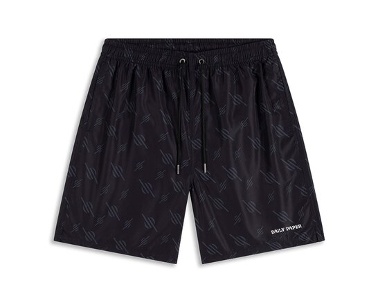 Daily Paper Irregular Monogram Swim Shorts Black 2610043