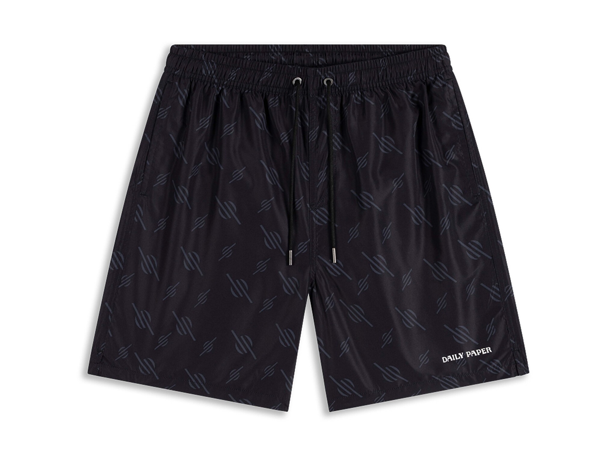 Daily Paper Irregular Monogram Swim Shorts Black 2610043