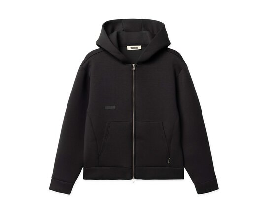 Woodbird WBFuji Scuba Zip Hoodie Black 2616 610
