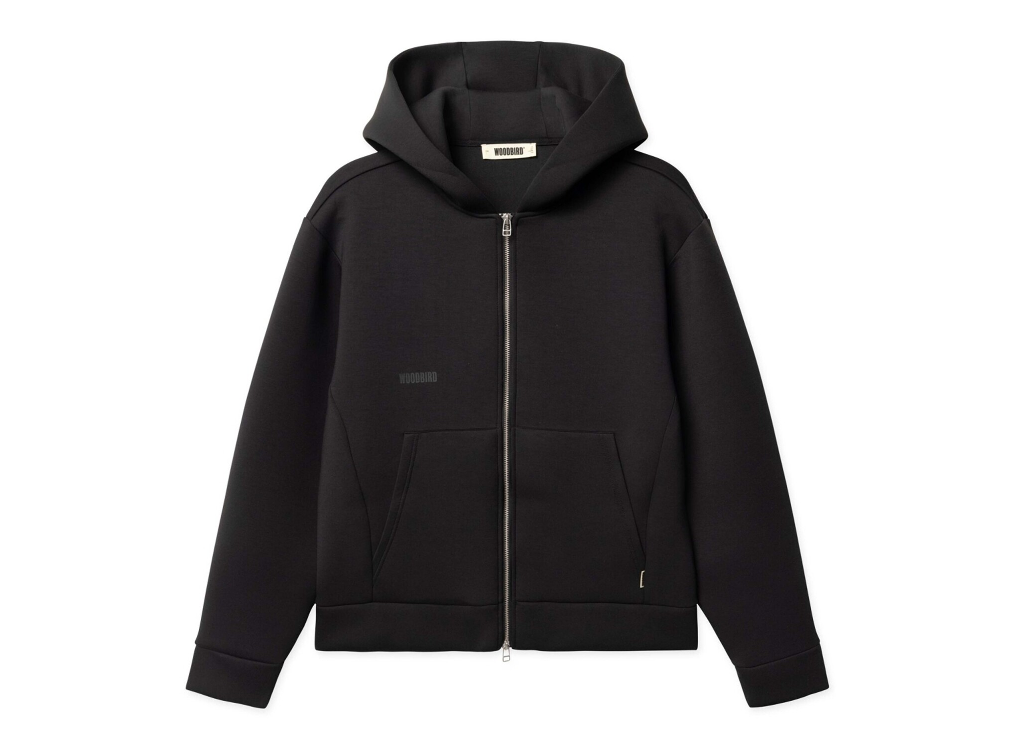 Woodbird WBFuji Scuba Zip Hoodie Black 2616 610