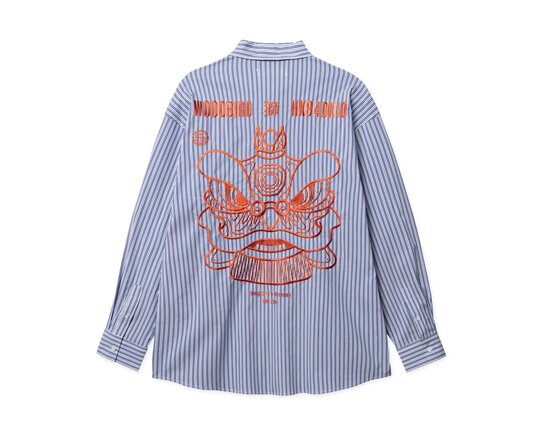 Woodbird WBBrooks Lion Shirt Light Blue 2616 714