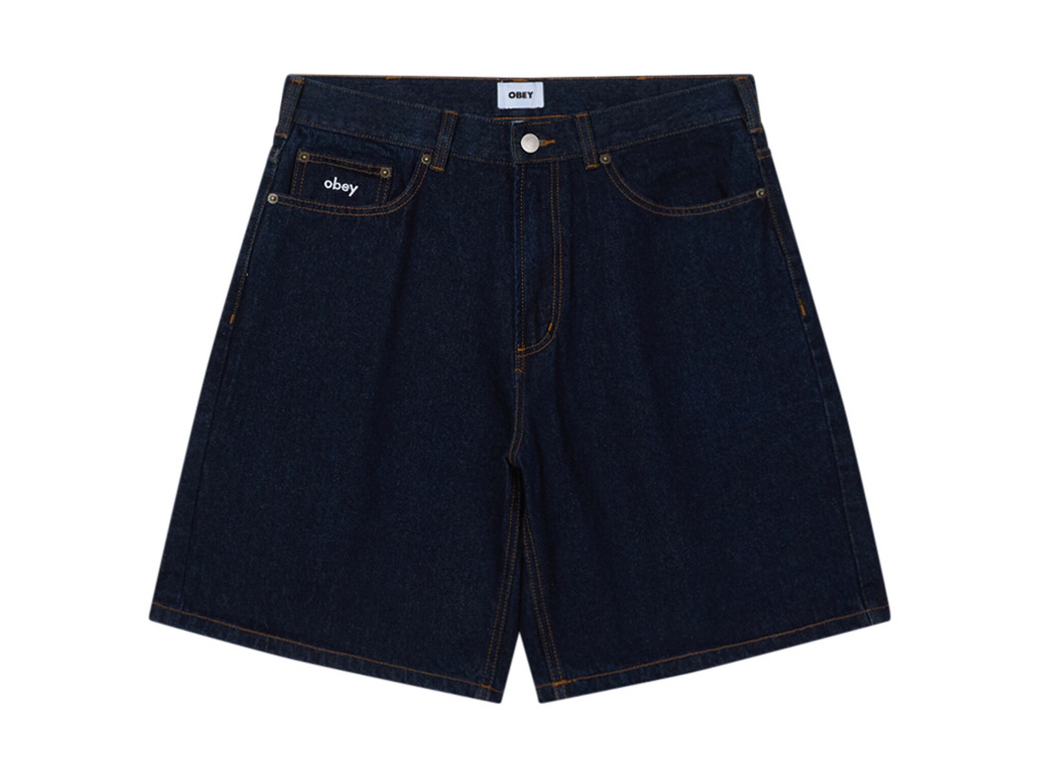 Obey Bigwig Baggy Denim Short Rinse Indigo 172100107